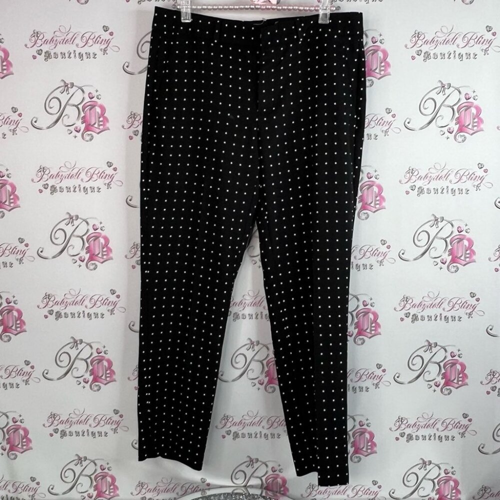 Banana Republic crop pants polkadot Avery Black and White Polka Dot Pants